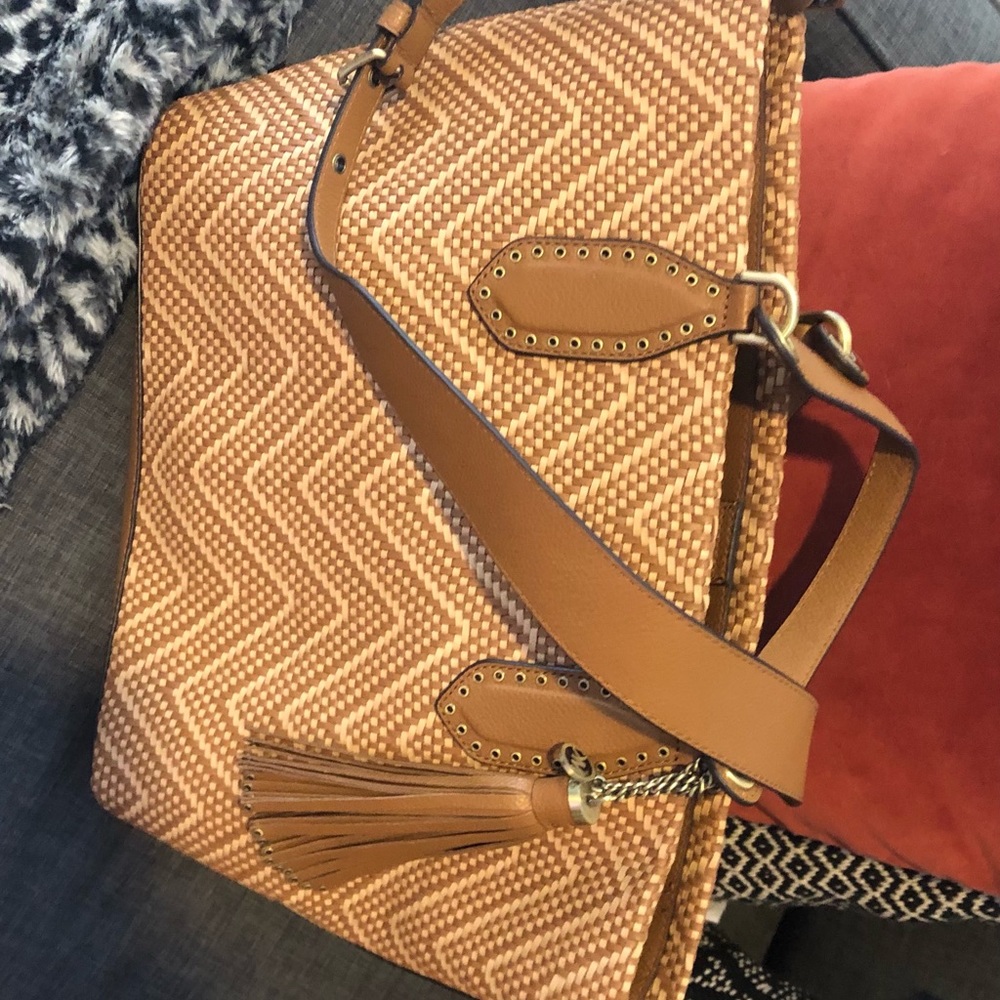 NWT Michael Kors Large Tweed Brooklyn